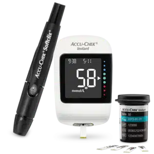 instant accu check glucometer blood glucose monitor diabetes meter rapid medical bd